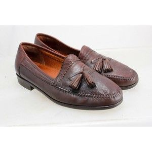 BRASSBOOT LOAFERS Size 9.5 M BROWN LEATHER MEN'S SHOES